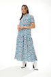 Liquorish Floral Print Oversized Maxi Dress
