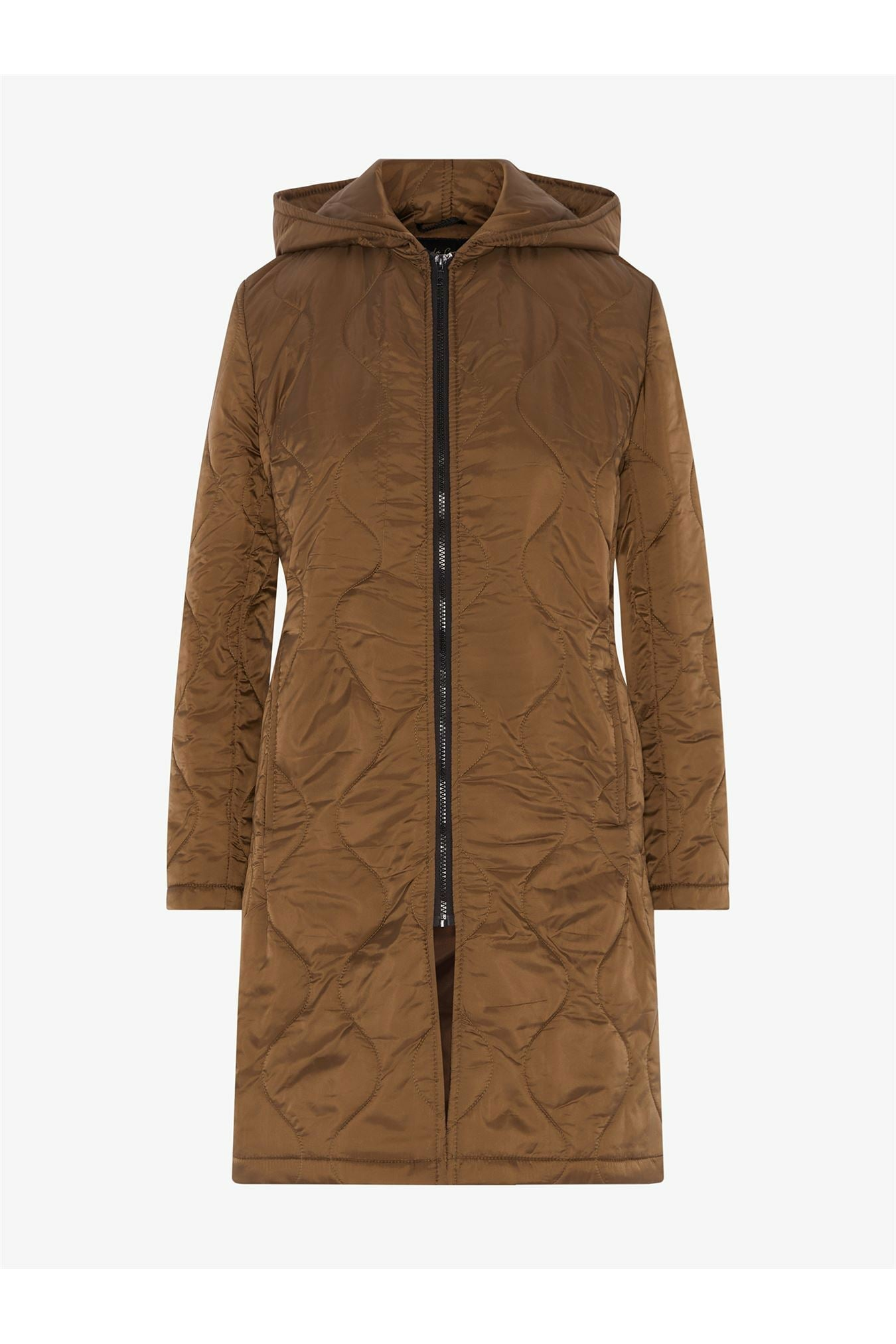 Padded Quilted Down Hooded Jacket De La Creme