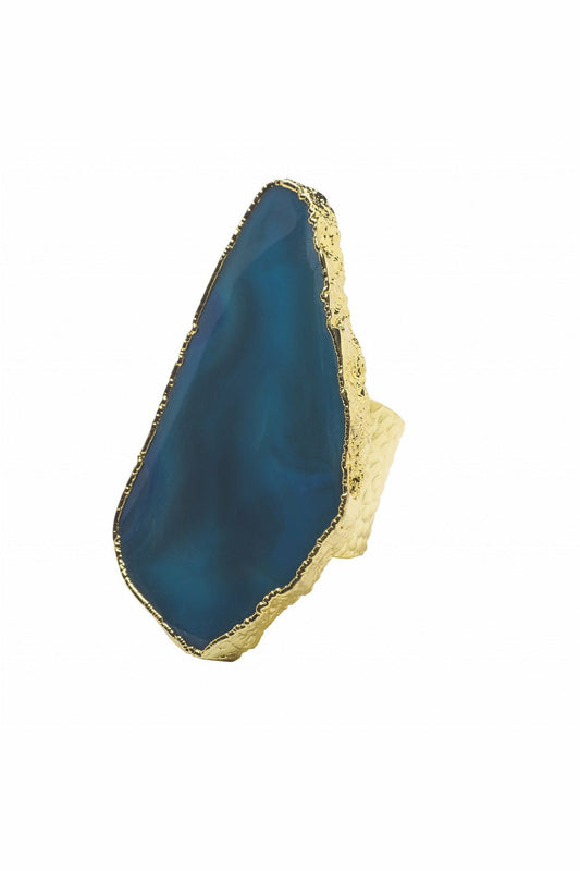 'Ultra Mega' Blue Gemstone Statement Ring UM-BLU