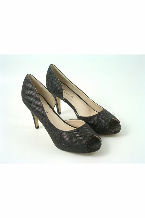 Sabatine Mid Heel Peep Toe - 31438 - Black 31438