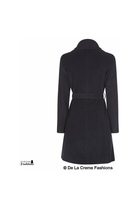 Wool Blend Large Lapel Duster Coat 1801