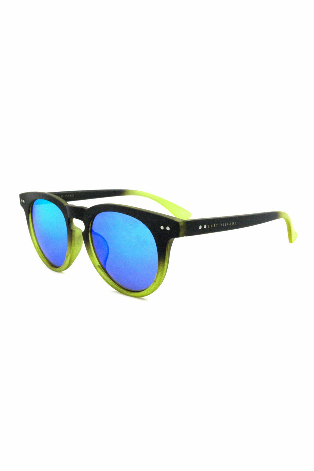 'moon' Preppy  Sunglasses In Black/green EV06-1