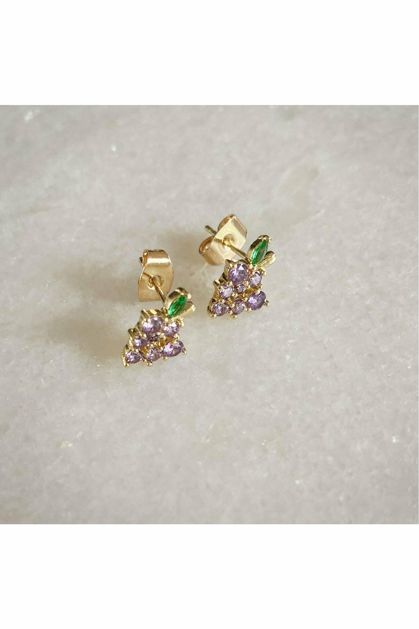 Dainty Grape Stud Earrings GRAPE01