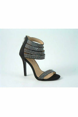 Ora Divine Diamante Faux Suede Heeled Sandal 2202DIVINE