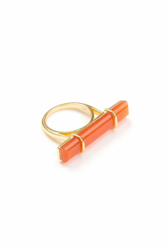 Urban Bar Ring - Red Onyx Stone JTL1080-UBR-RO
