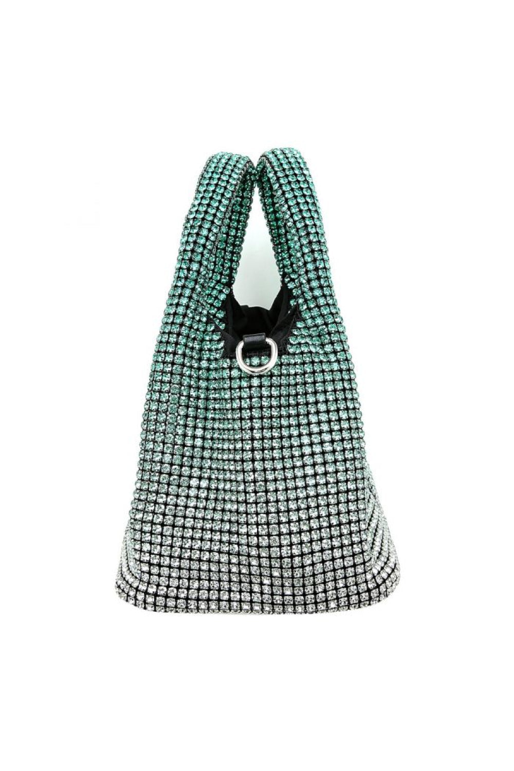 Green Crystal Top Handle Evening Bag ALP815
