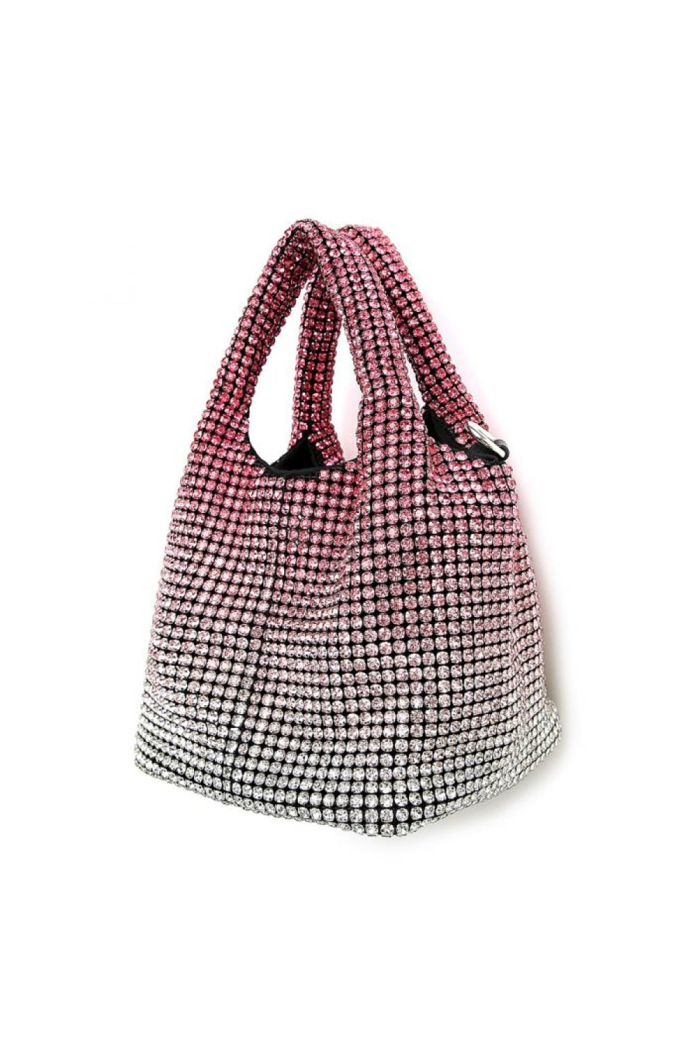 Pink Crystal Top Handle Evening Bag ALP815