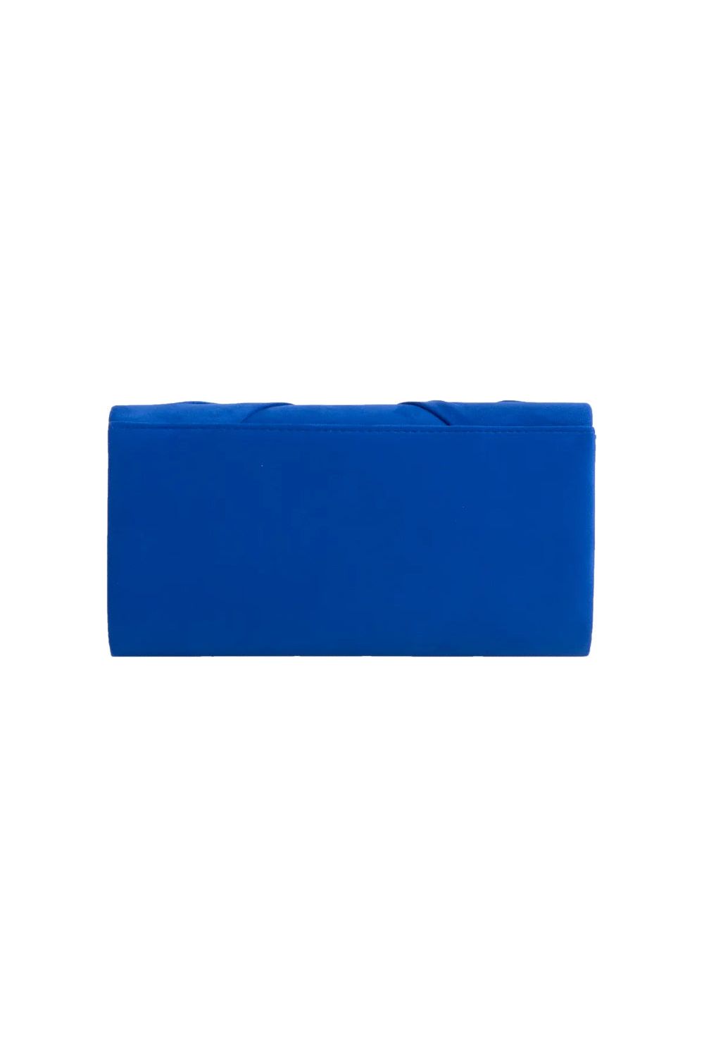 Royal Blue Suede Clutch Bag With Knot Detail ALJ2724