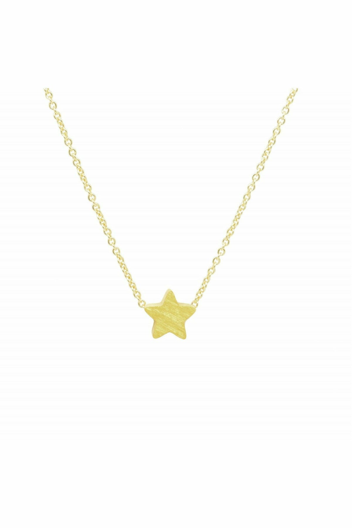 Star necklace in gold NLK15G