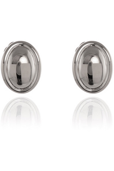 Vega Polished Clip-on Earrings Platinum 411898R000