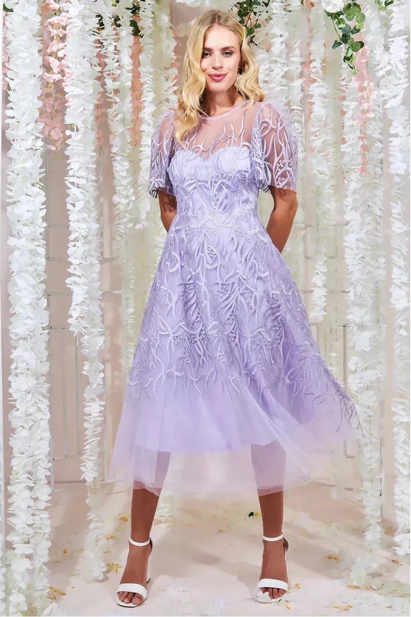 Lilac tea dress best sale