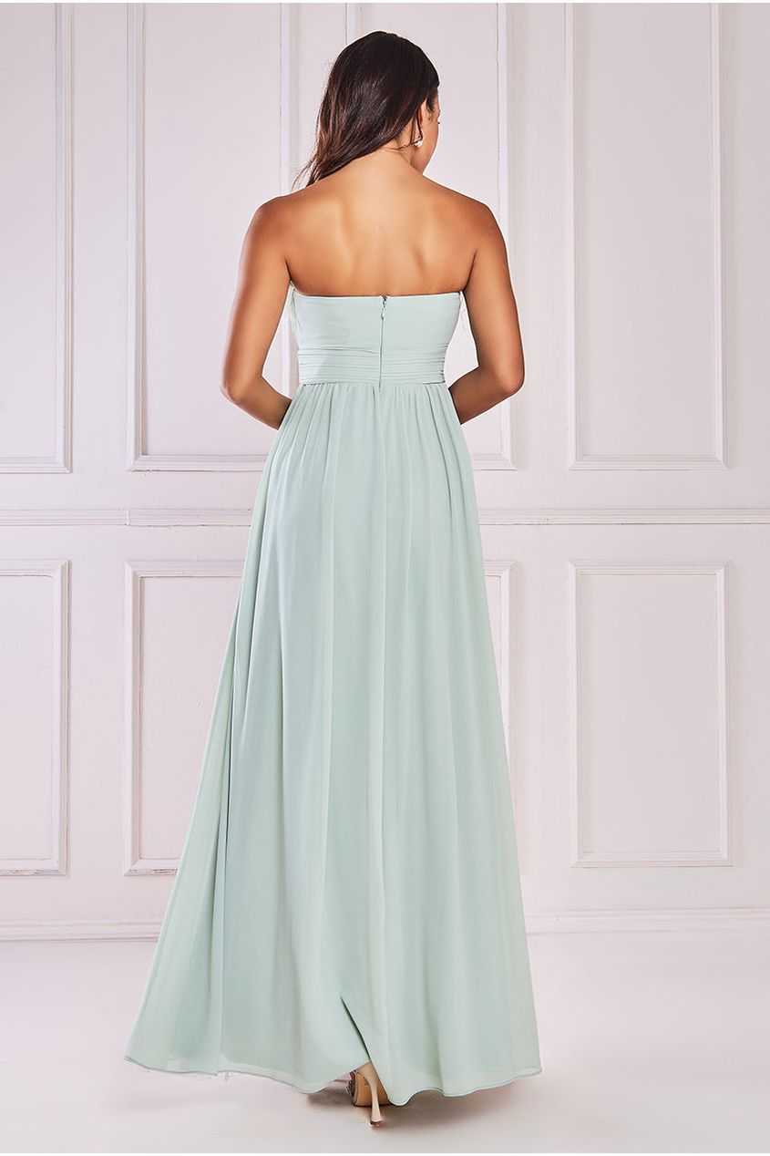Bridesmaids Chiffon Maxi Dress - Sage Green DR3777