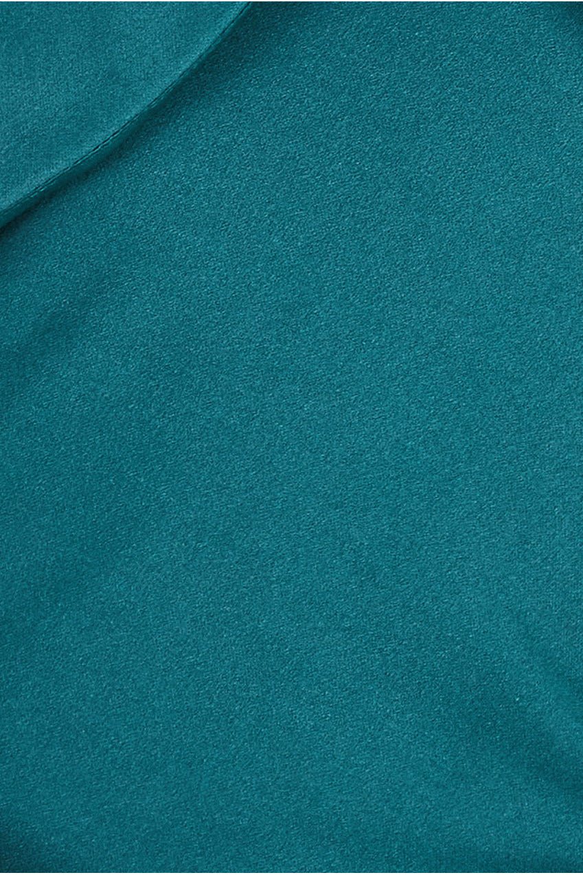 Scuba Crepe Pleated Bardot Maxi - Emerald Green DR3959