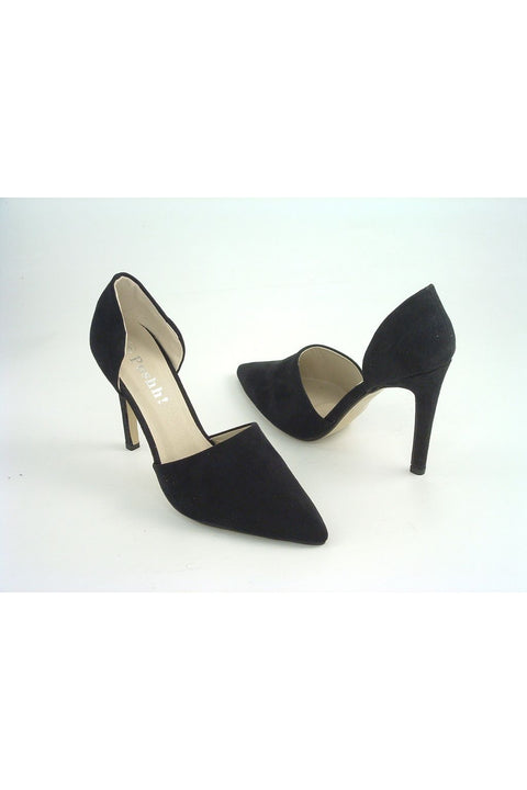 Divine Black Faux Nubuck Shoes Divine1695