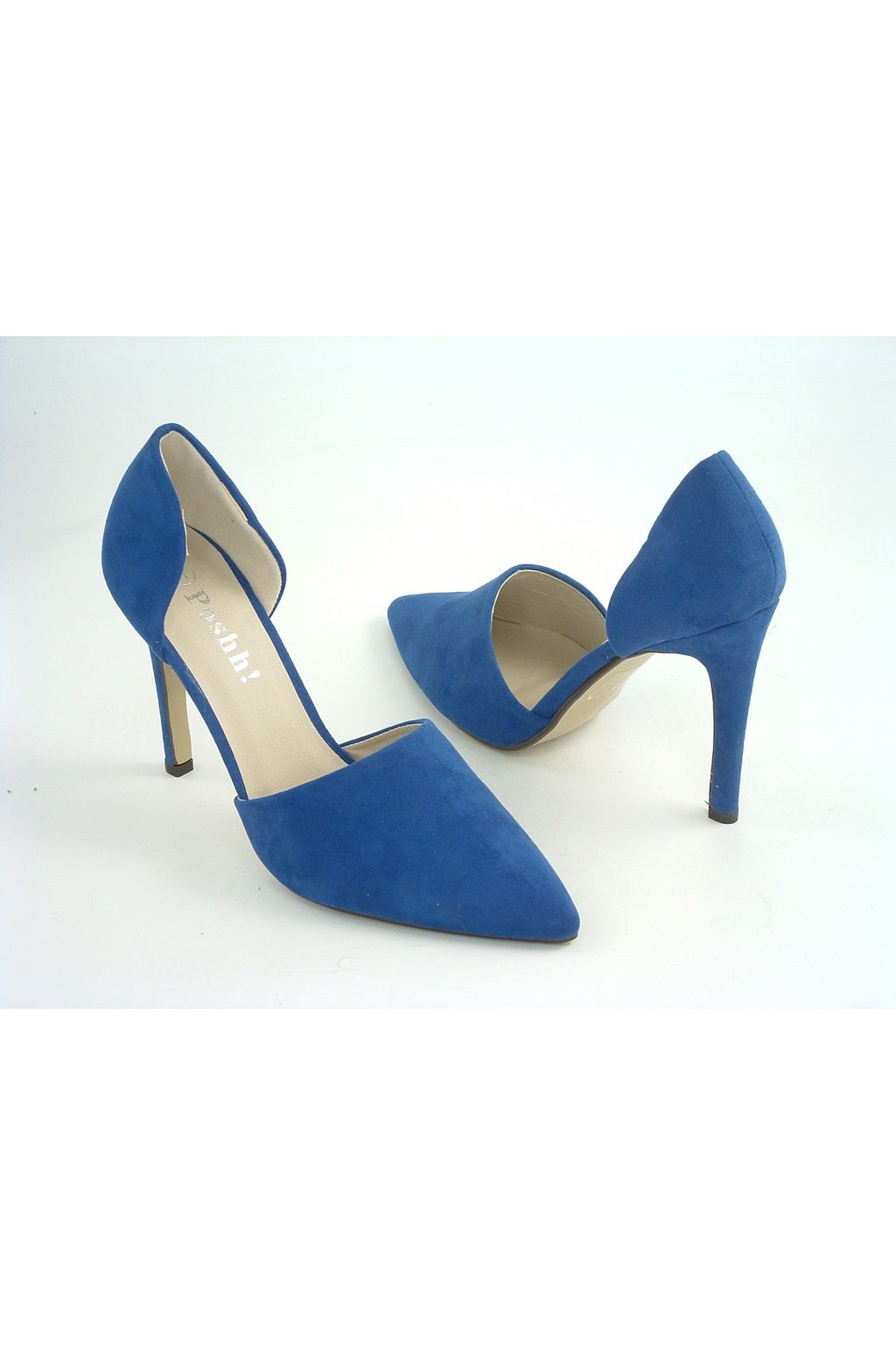 Divine Blue Faux Nubuck Shoes Divine1695