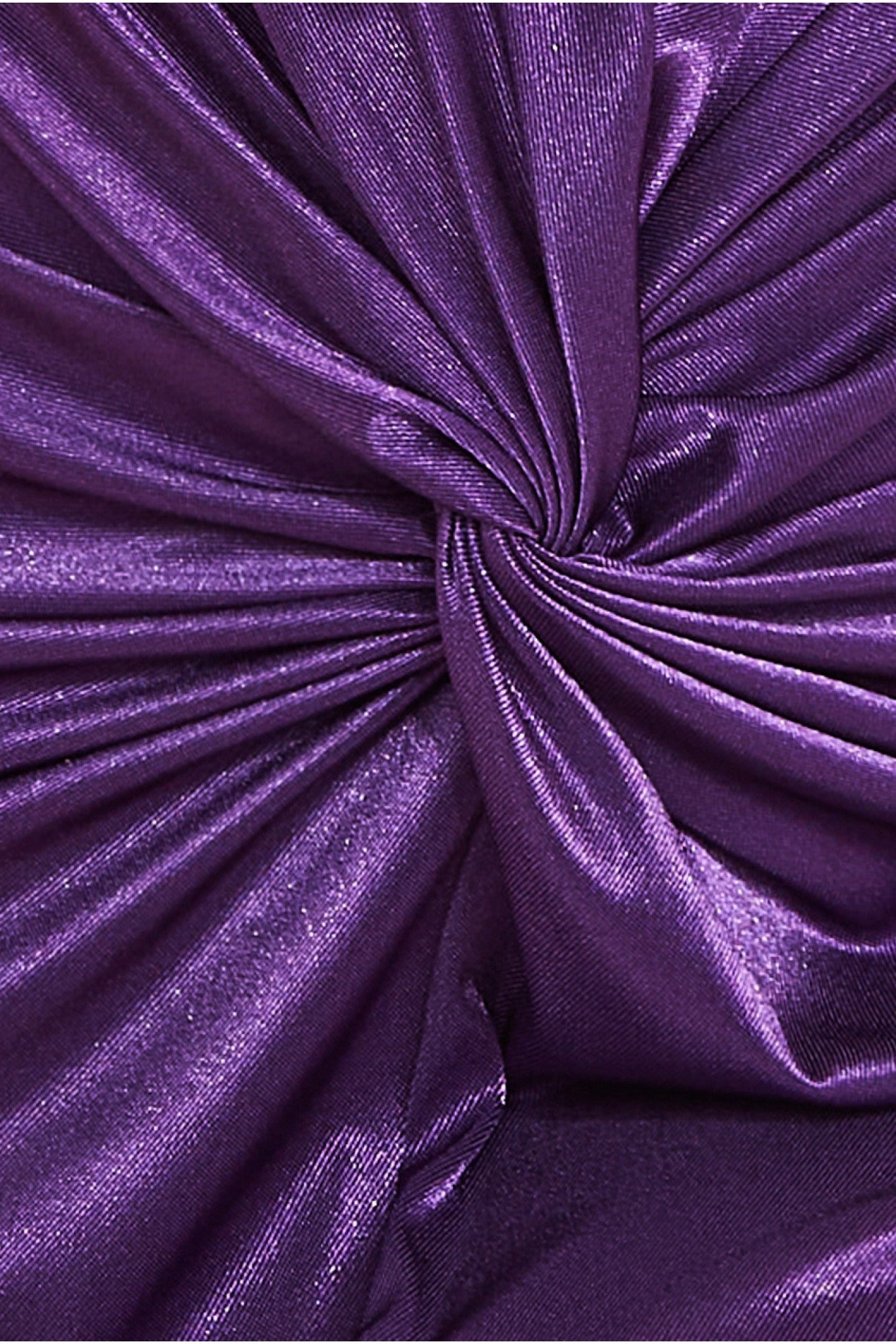 Satin Wrap Knotted Midi Dress - Purple DR3637