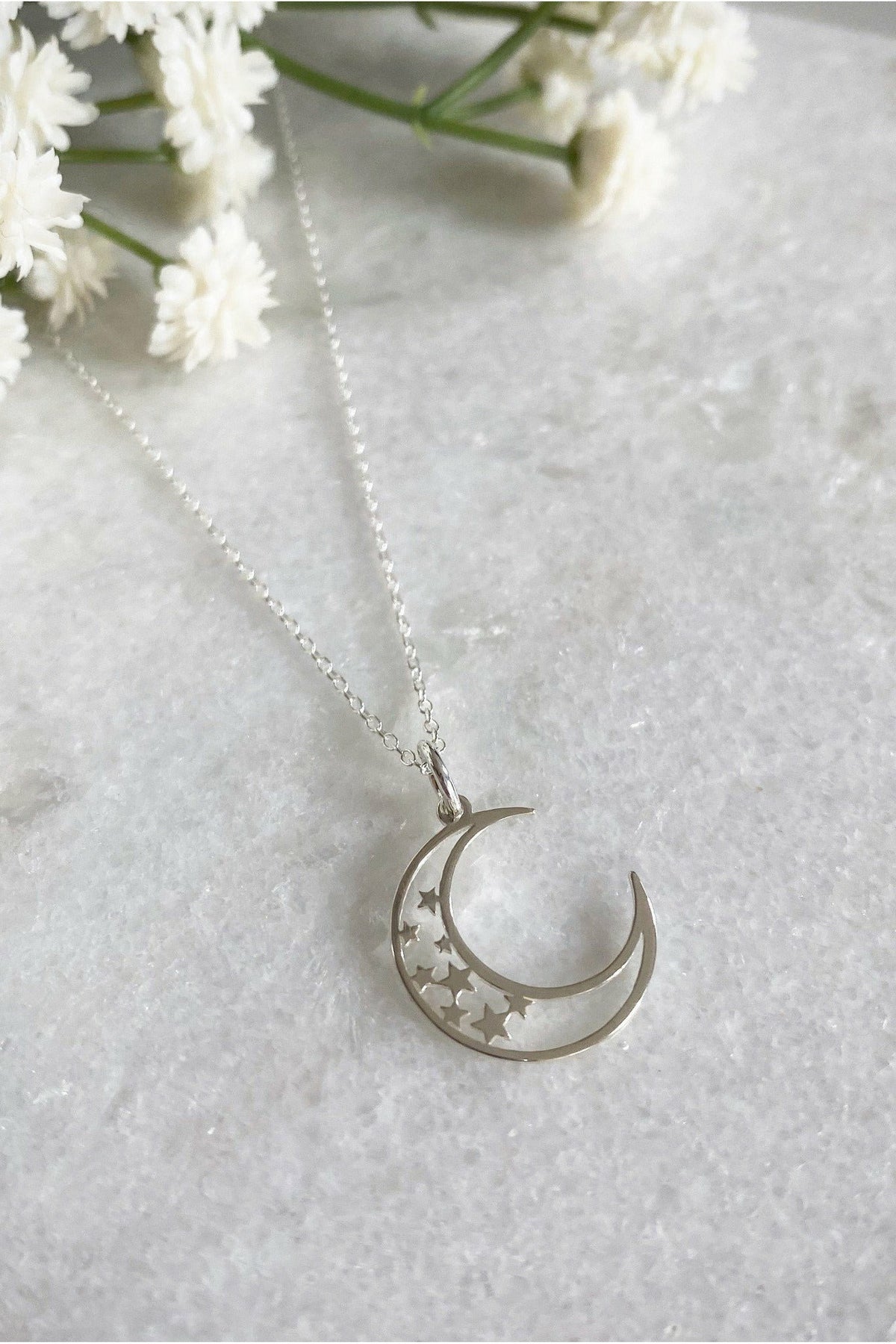 Cressida Sterling Silver Moon Necklace Cressida Sterling Silver Moon Necklace