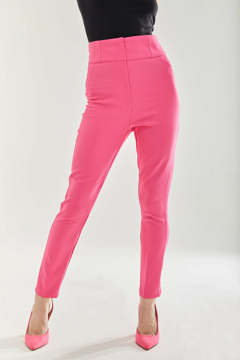 Liquorish Pink Skinny Trousers by Liquorish