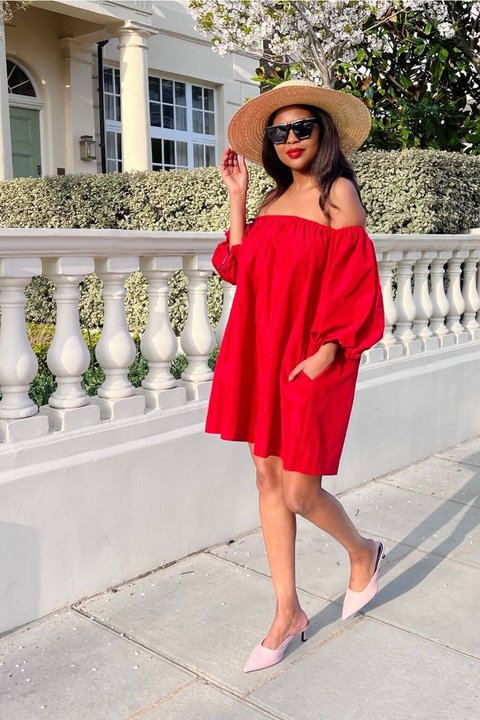 Off the shoulder hot sale dress casual