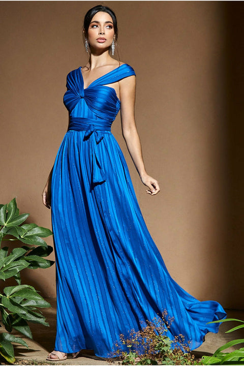 Crossover Multiway Maxi Dress - Royal Blue DR3326