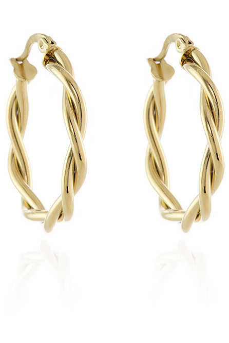 Cachet Olena Hoop Earrings plated in Gold JWB London