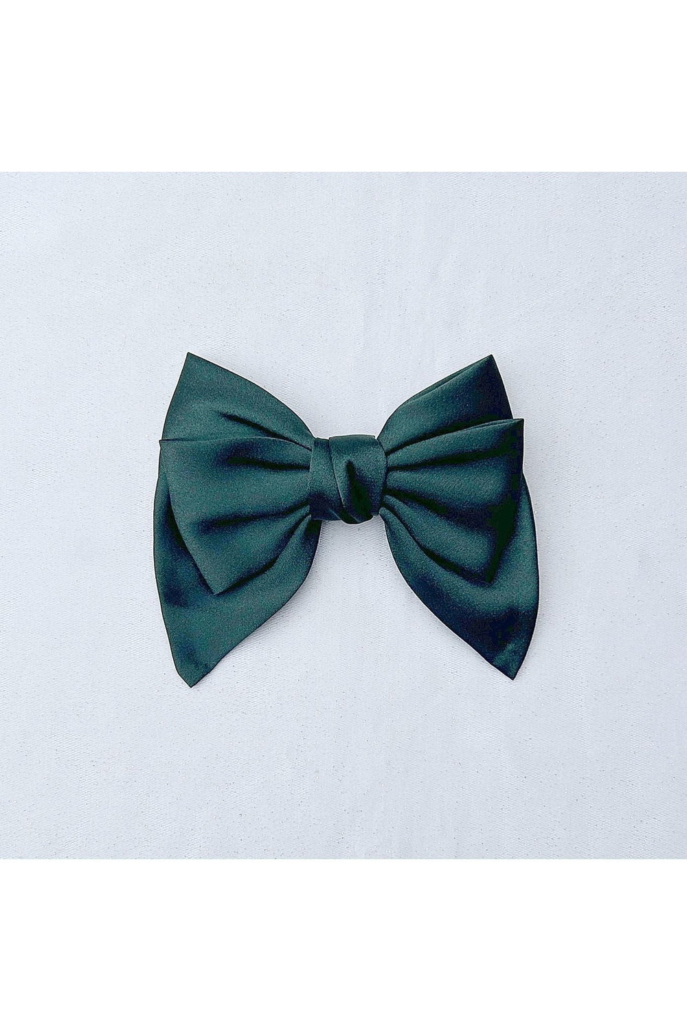 Green - Handmade Fabric Bow Hair Clip 62