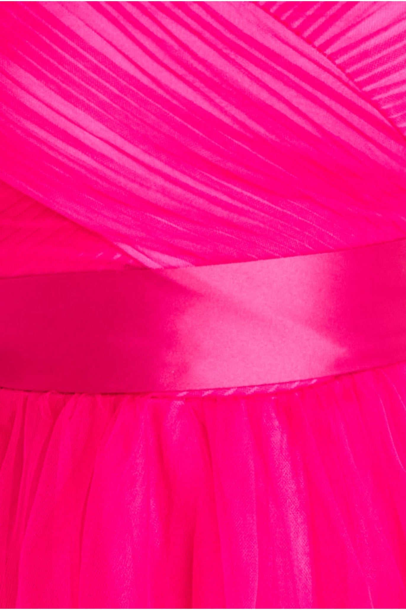 Off The Shoulder Princess Maxi Dress - Hot Pink DR3322A