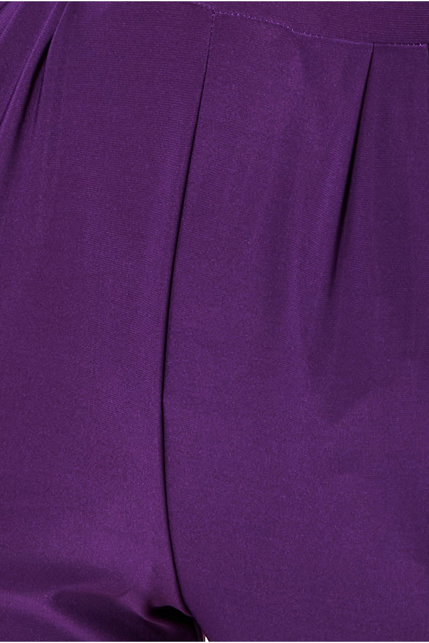 Plunging V-neck Jumpsuit - Purple TR354