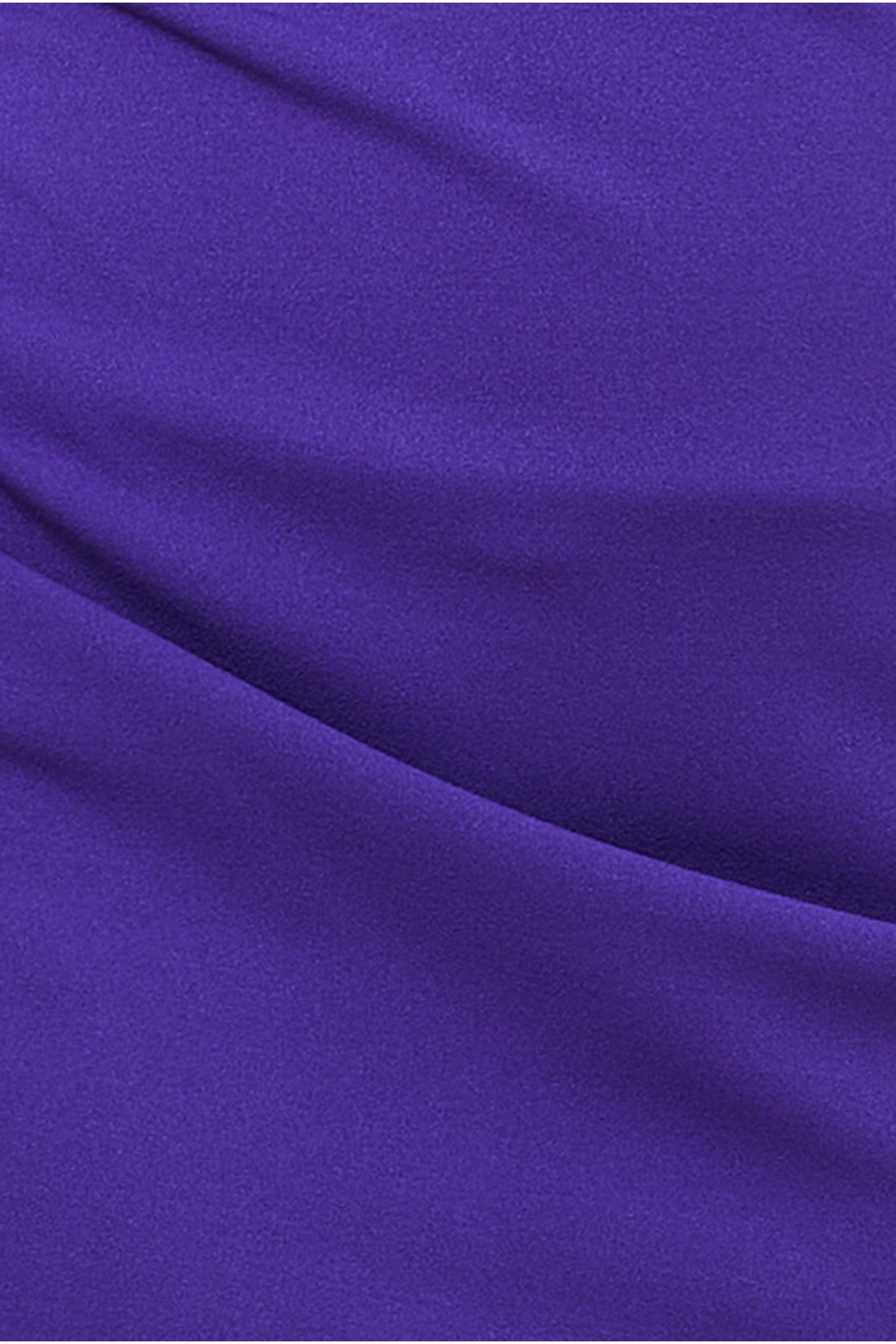 One Shoulder Scuba Midi Dress - Purple DR3638