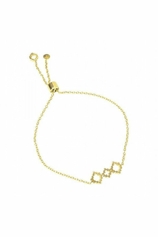 Baori Trinity Silhouette Bracelet- Gold JTL2010-BTSB-GOLD