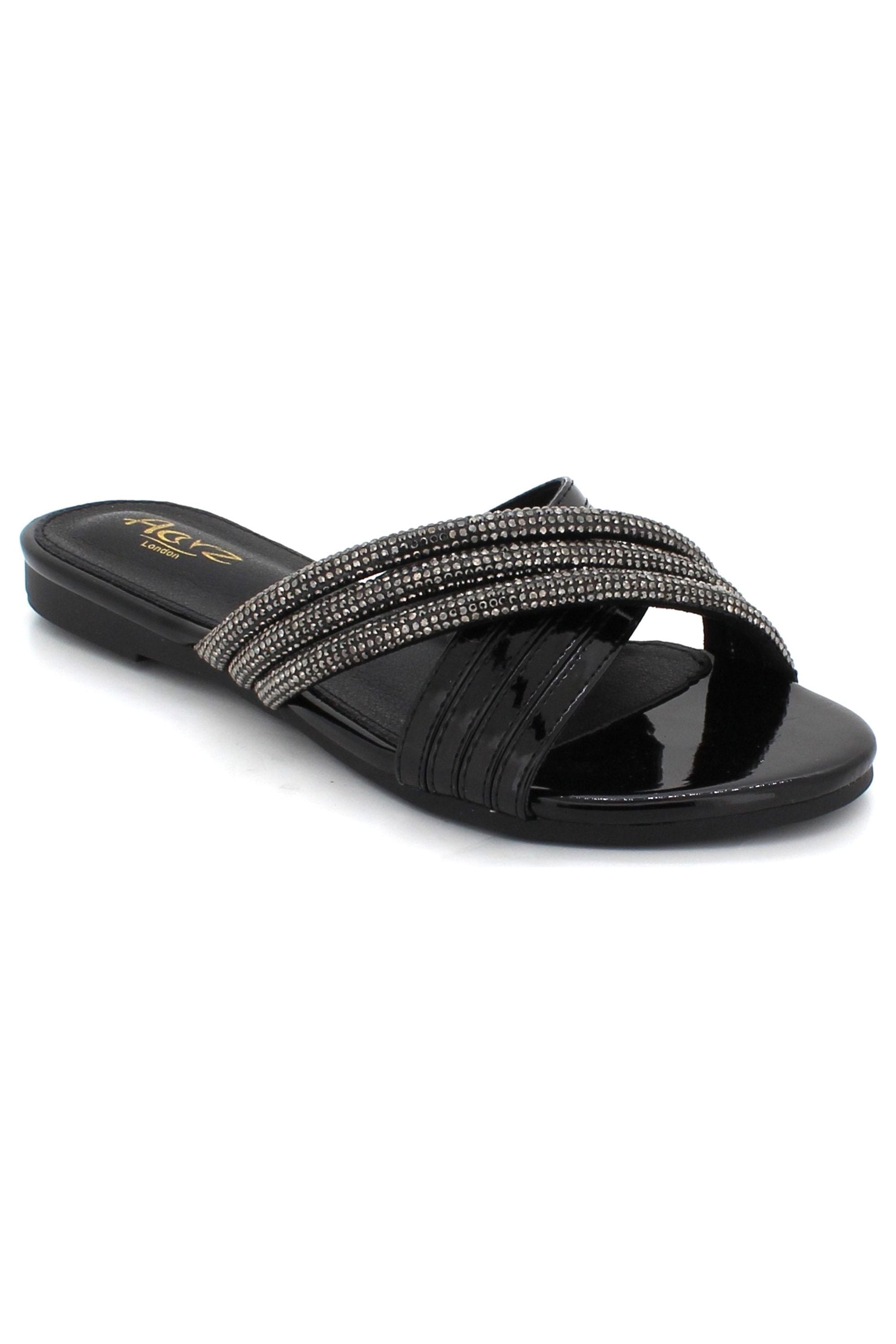Fashionable Cross-strap Open Toe Party Holiday Summer Beach Casual Comfort Flat L7592