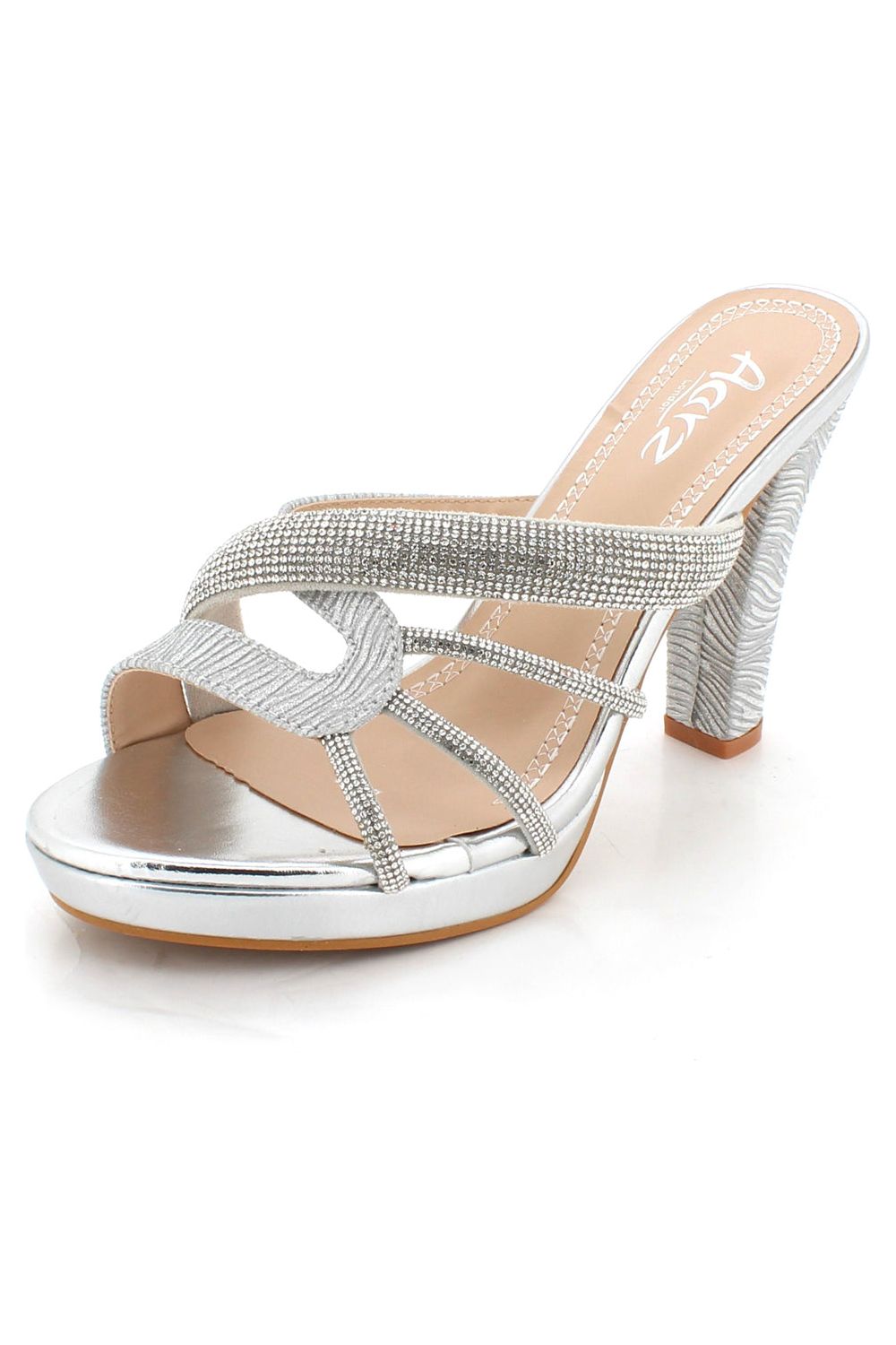 Diamante Evening Wedding Party Prom Sparkly High Stiletto Heel L8052