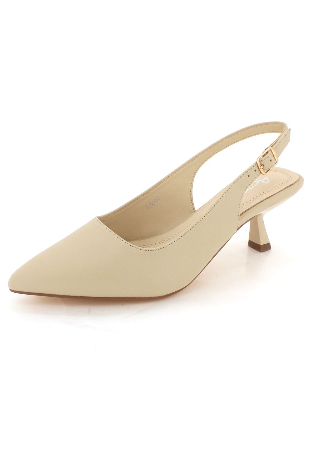 Pointed Closed Toe Evening Casual Comfort Formal Party Medium Heel Slingback L8097