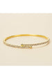 Last True Angel CZ Wraparound Bracelet In Gold & Clear