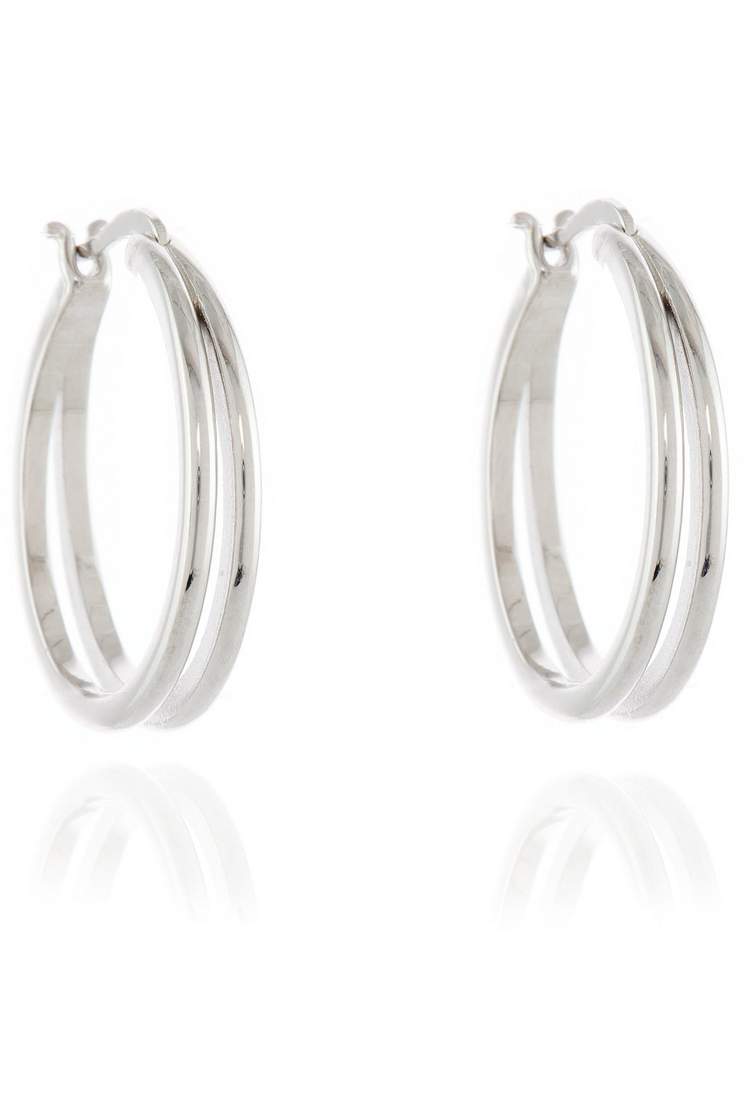 Lana 25mm Hoop Earrings Platinum Plated 413275R000