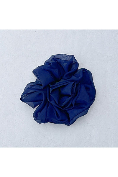 Navy - Navy Corsage Rose Hair Clip Flower Hair Clip Flower Pin by QueenMee Accessories