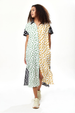 Liquorish Animal Print Oversized Shirt Dress