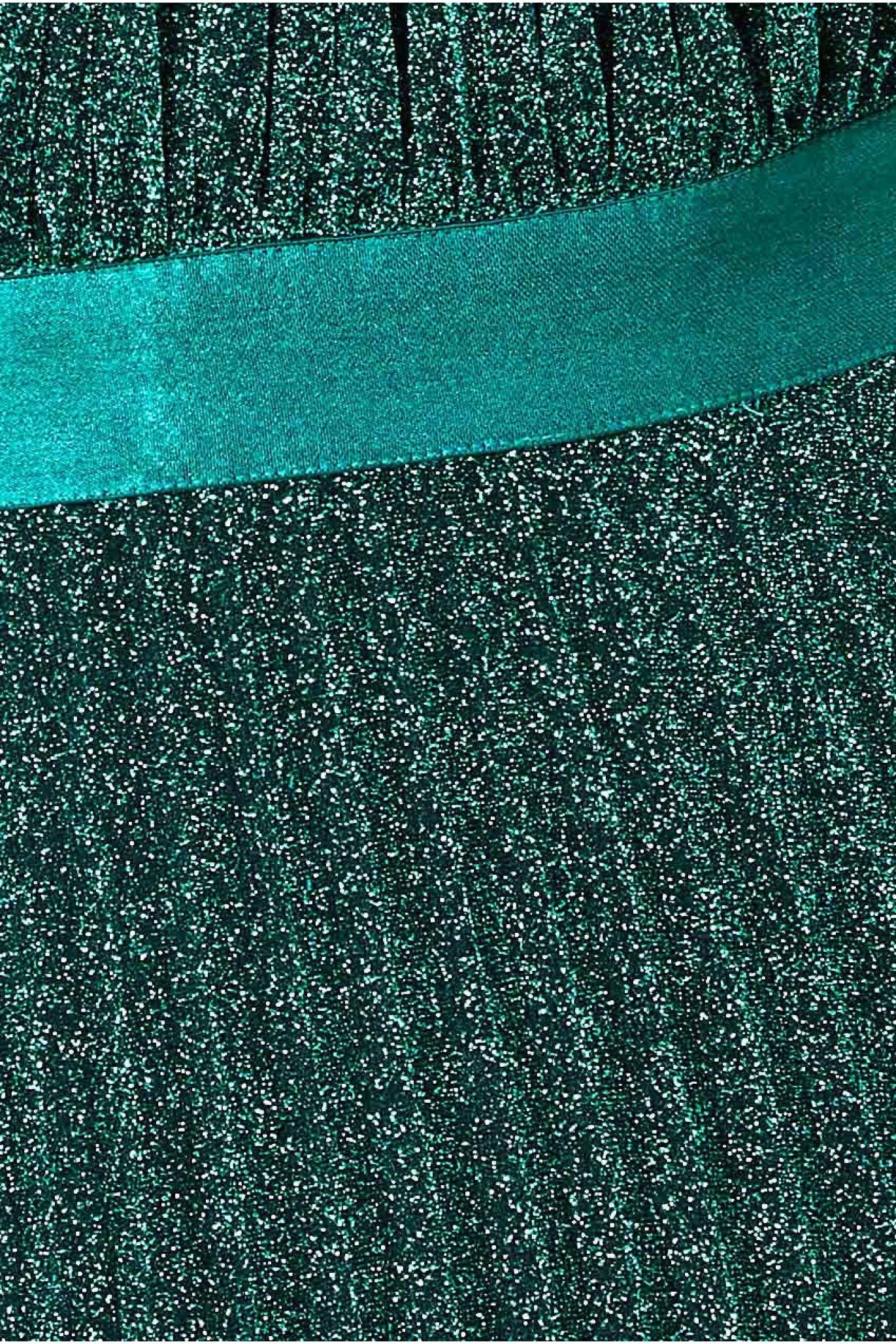 Lurex Halterneck Pleated Maxi Dress - Emerald DR3429