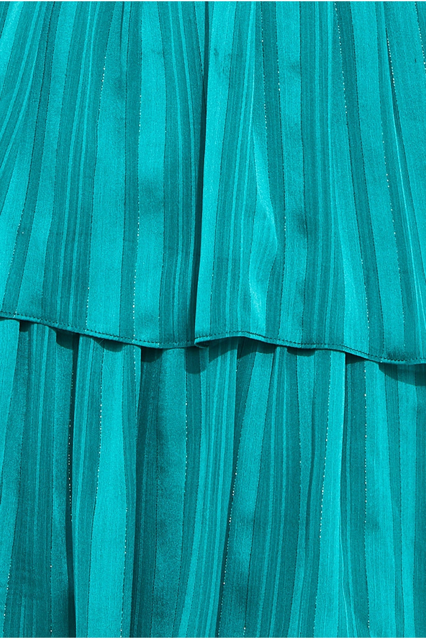 Tiered Chiffon Maxi Dress - Emerald DR3469