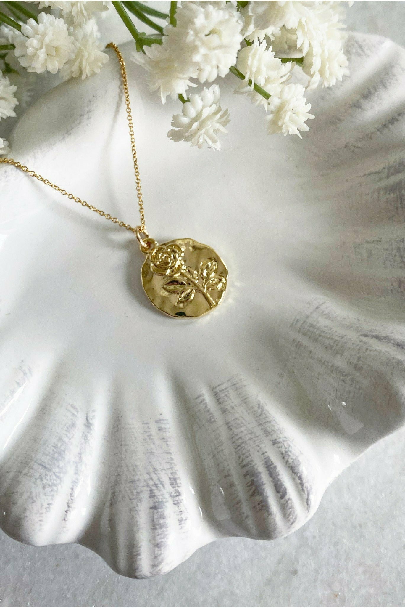 Rosalie Gold Coin Necklace ROSE001