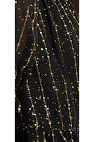 Gold Printed Chiffon Mini Wrap Dress B25-LIQ23AW060