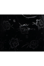 Corset Detail Mini Black Velvet Dress LIQ23AW031BL