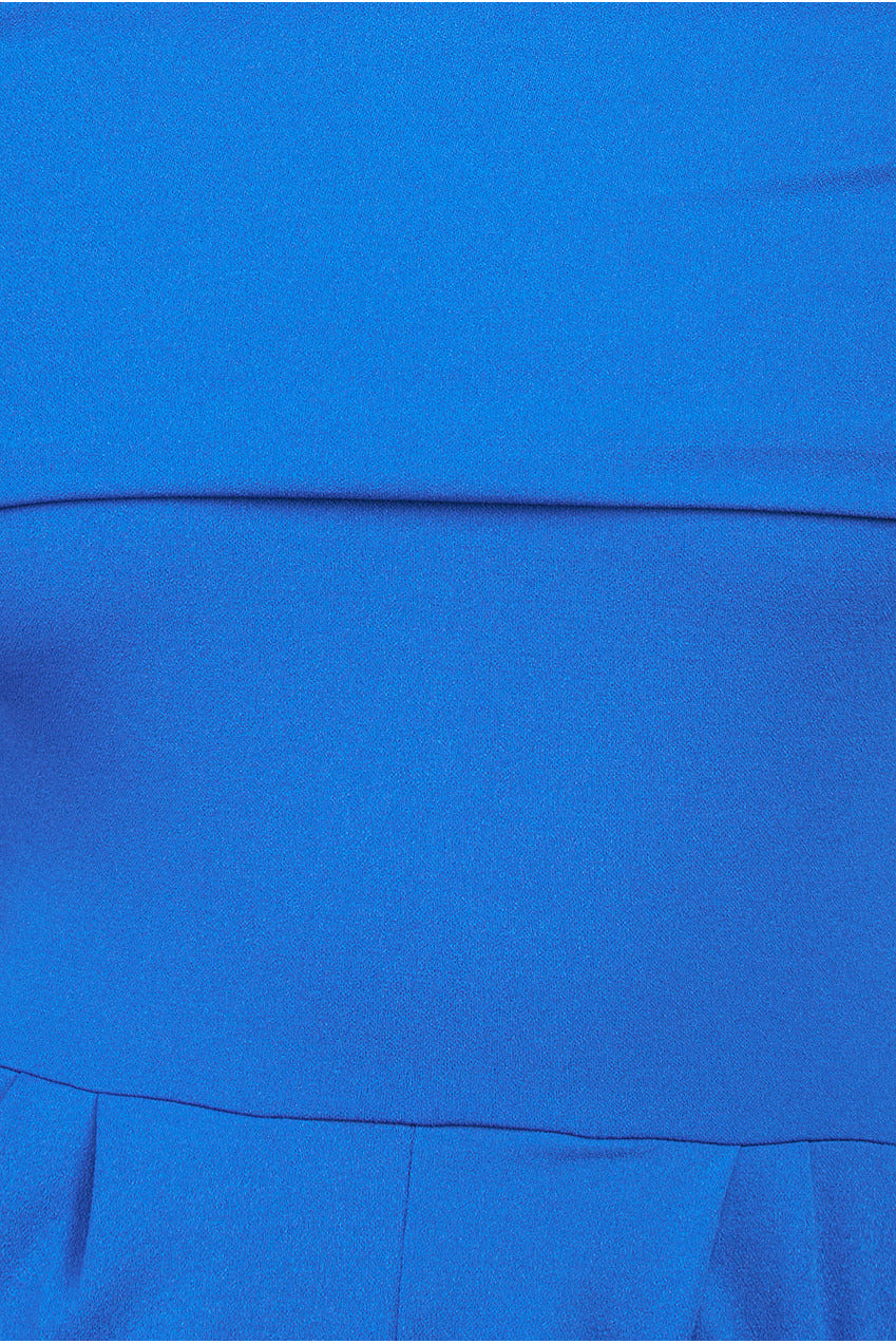One Shoulder Scuba Jumpsuit - Royal Blue TR375