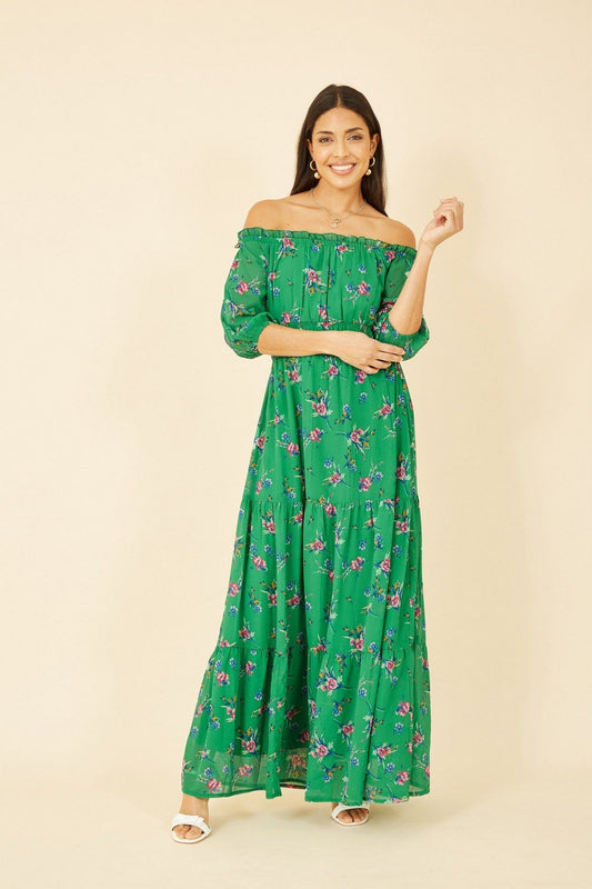 Off shoulder maxi dress on sale casual