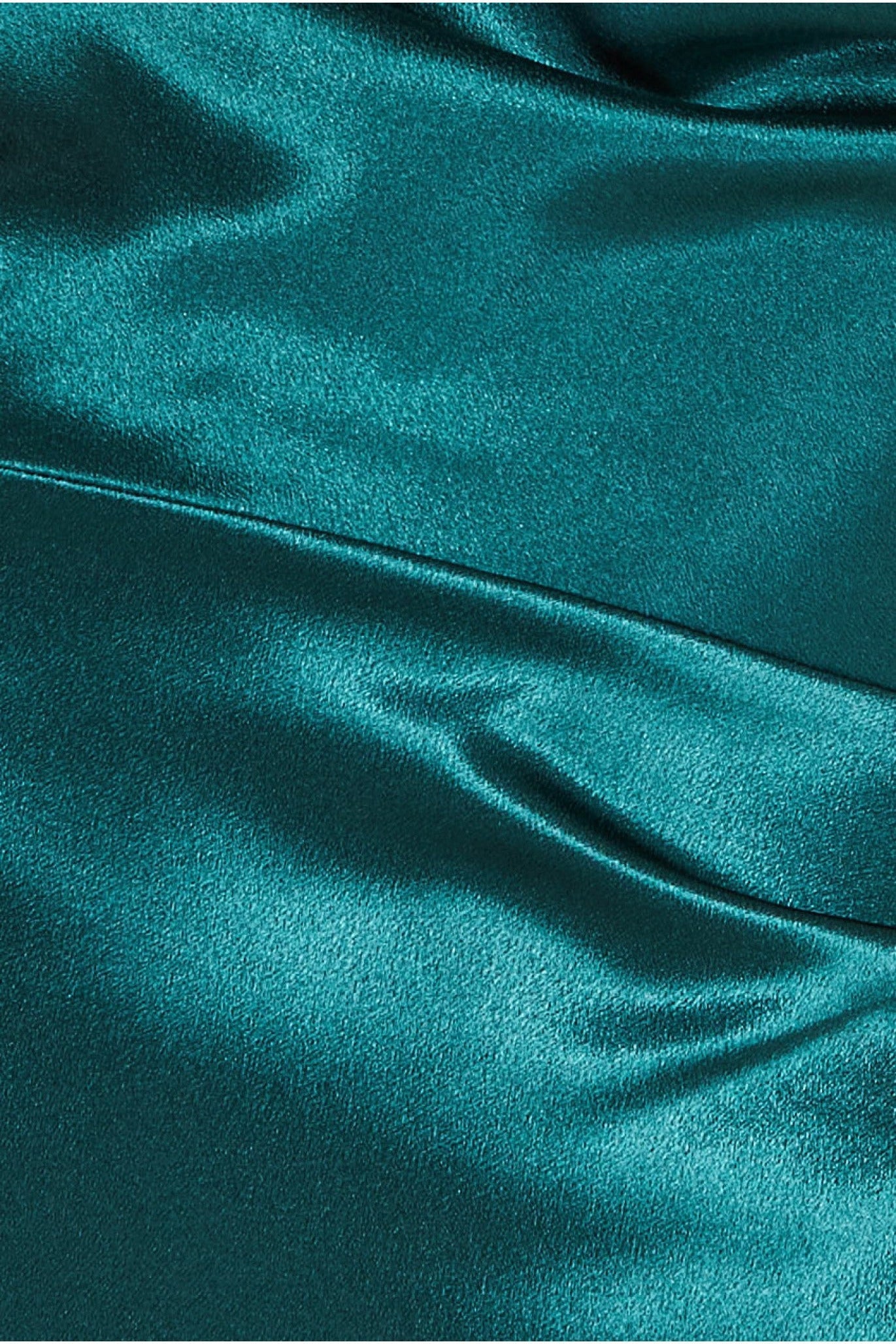 Cowl Neck With Strappy Back Satin Maxi - Emerald DR2113