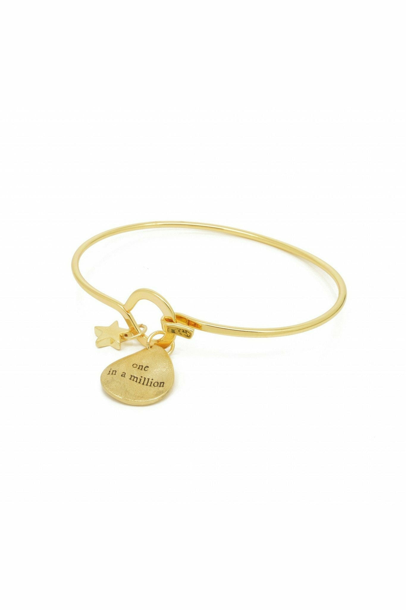 "One In A Million" Bracelet In Matt Gold BLK01G