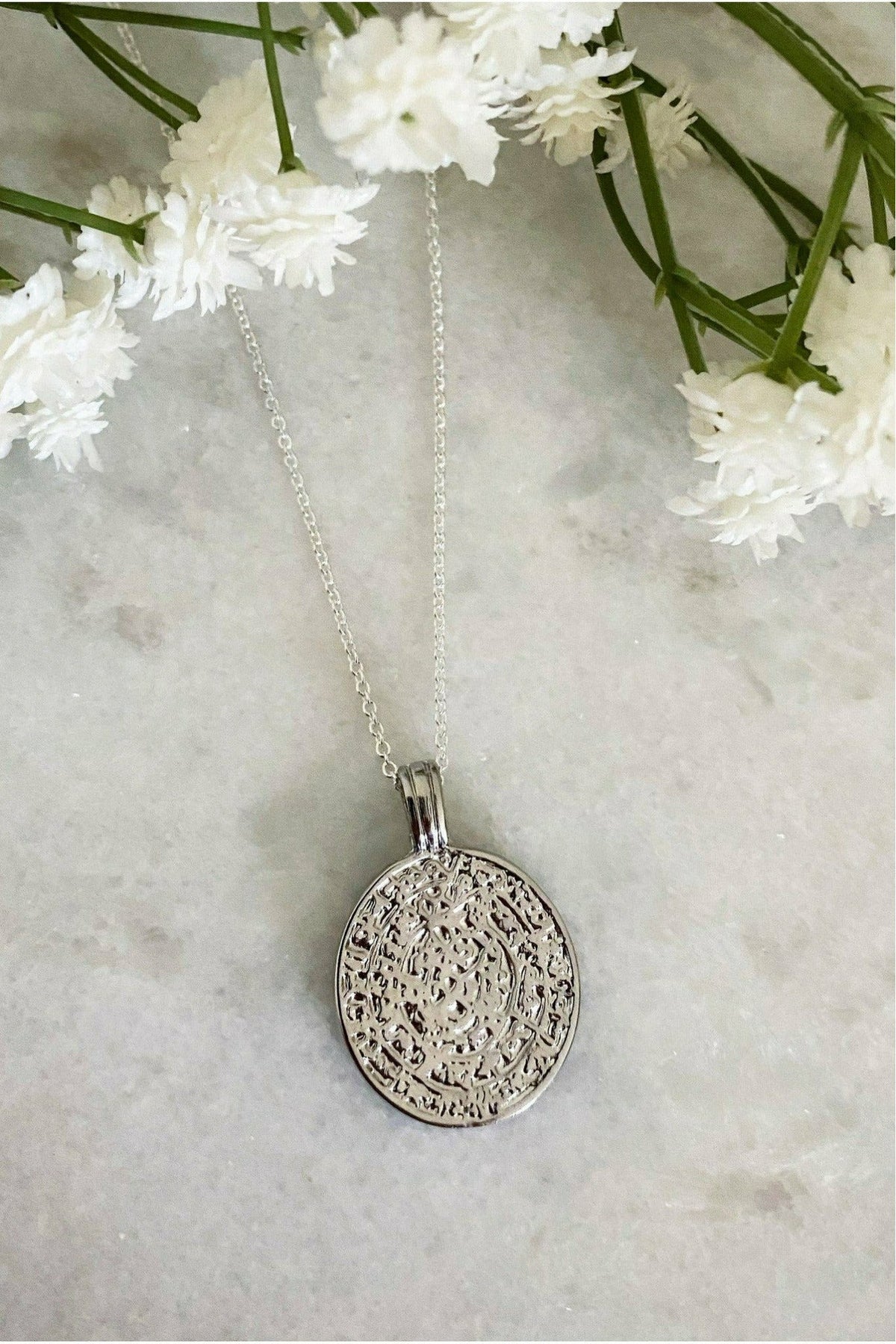 Anthea Coin Necklace - Silver Anthea_coin_necklace