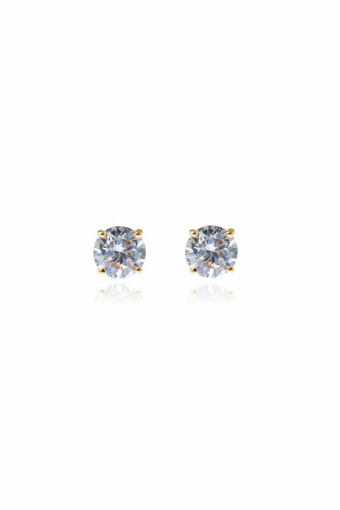 Lana 6mm-Sterling Silver, 18ct Gold ,Clear CZ Cachet London