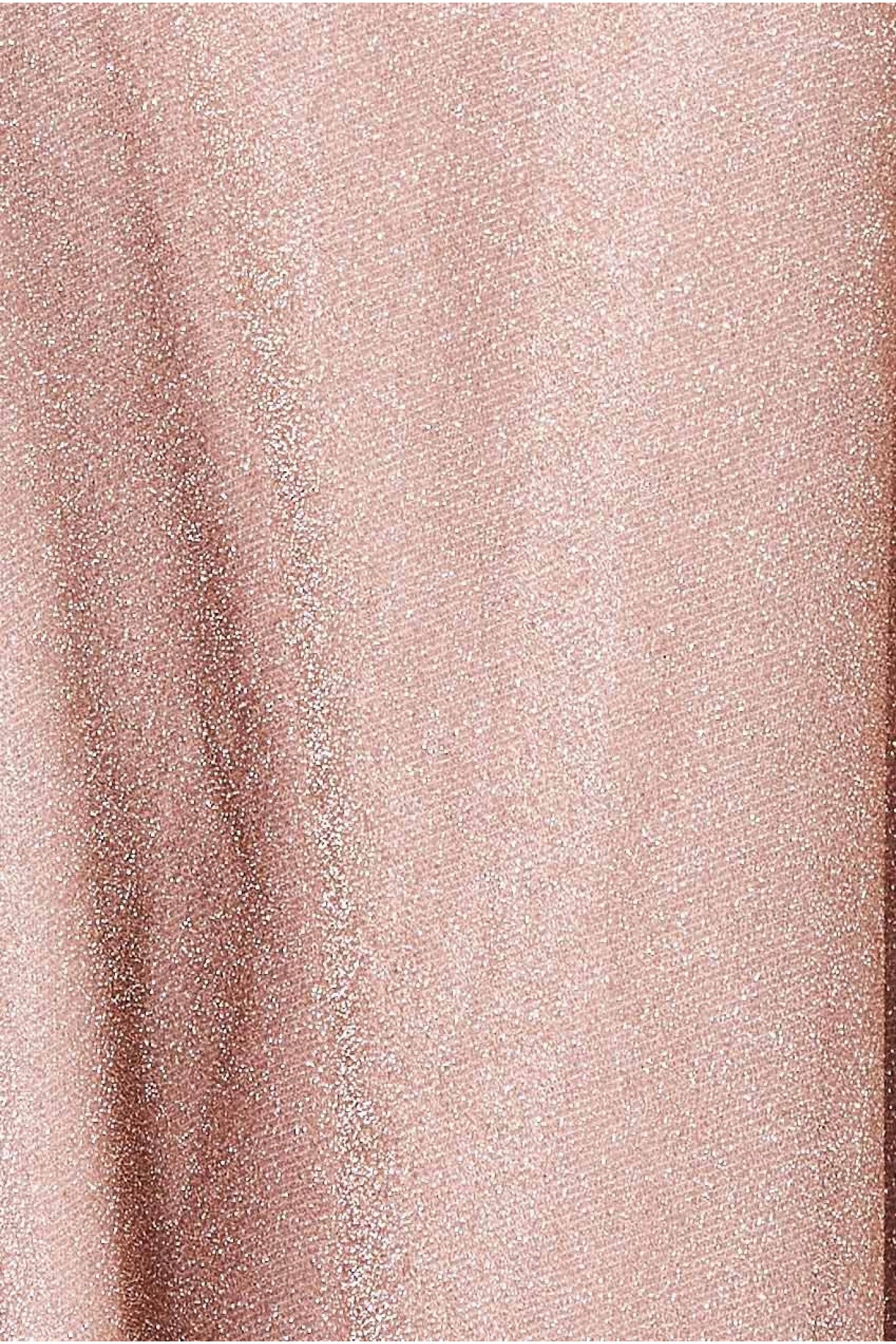 Crossover Lurex Glitter Maxi Dress - Nude DR1886C
