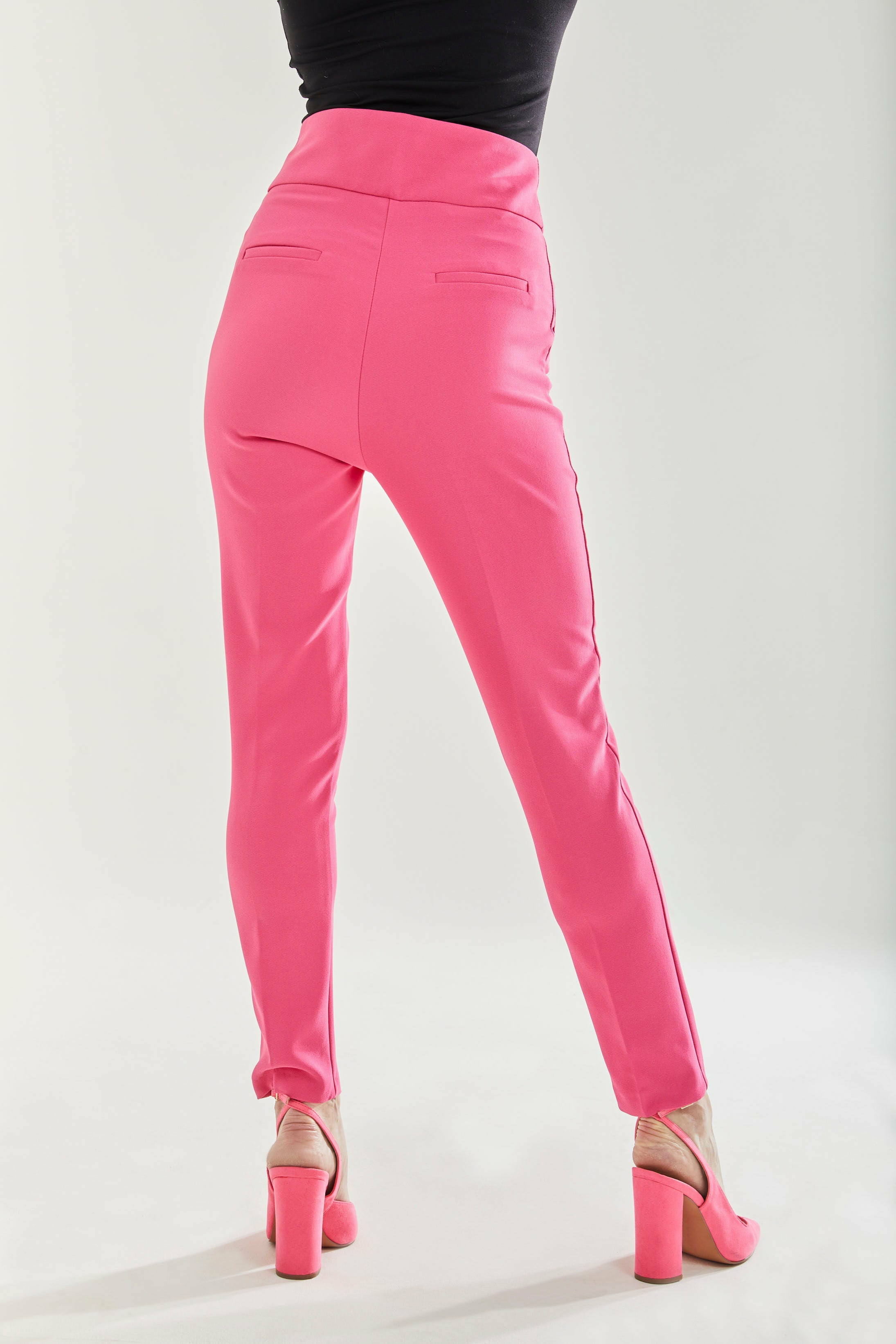 Liquorish Pink Skinny Trousers Liquorish